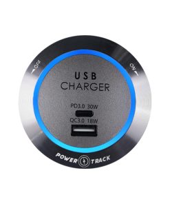 USB Charger Socket - Silver
